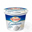 Сметана Президент 15 % стаканчик 0,2 кг